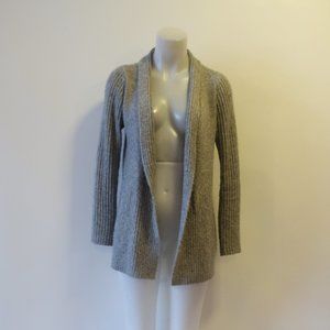 Metric Knits Gray Open Cardigan Sweater Sz L *